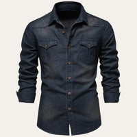 Denim Cowboy Shirt Men