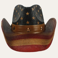 American Flag Cowboy Hat Stro