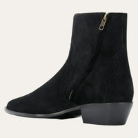 Black Ankle Cowboy Boots Chelsea