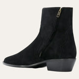 Black Ankle Cowboy Boots Chelsea
