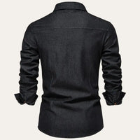 Black Denim Western Shirt