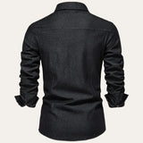 Black Denim Western Shirt