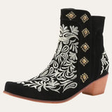 Black Suede Cowboy Boots