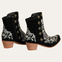 Black Suede Cowboy Boots Original