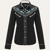 Black Western Blouse