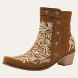Brown Ankle Cowboy Boots