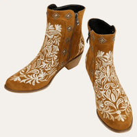 Brown Ankle Cowboy Boots Women