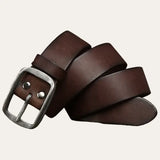Brown Leather Cowboy Belt