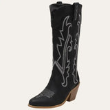 Cowboy Boots Dames Zwart