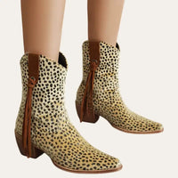 Cowboy Boots Leopard Print Women