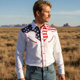 Cowboy Shirt USA Flag