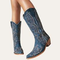 Cowboylaarzen Dames Blauw Origineel