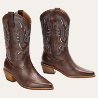 Cowboylaarzen Dames Bruin Leer Western