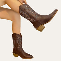 Cowboylaarzen Dames Bruin Leer Country