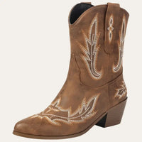 Cowboylaarzen Kort Bruin