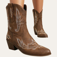 Cowboylaarzen Kort Bruin