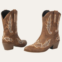 Cowboylaarzen Kort Bruin