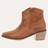 Cowboylaarzen Kort Dames Bruin