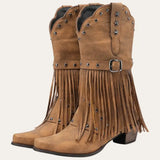 Cowboylaarzen met Franjes Dames Bruin