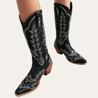 Cowboylaarzen Zwart Hoog Western