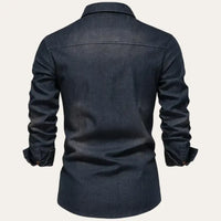 Denim Cowboy Shirt Men