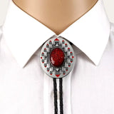 Indian Silver Bolo Tie Cowboy