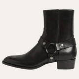 Leather Cowboy Chelsea Boots