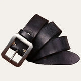 Lederen Cowboy Riem Heren Zwart