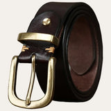 Leren Western Riem Donkerbruin