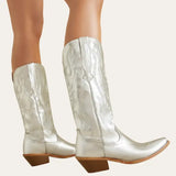 Silver Cowgirl Boots Country