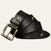 Black Vintage Western Belt