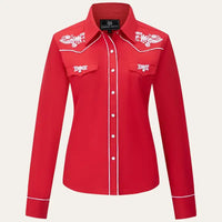 Western Blouse Rood