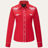 Western Blouse Rood