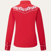 Western Blouse Rood
