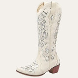Western Boots Dames Beige