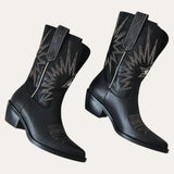 Western Boots Zwart Cowgirl