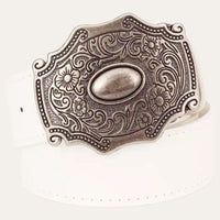 Western Riem Imitatieleer Wit