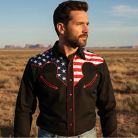 Western Shirt American Flag