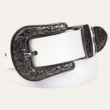 White Western Belt