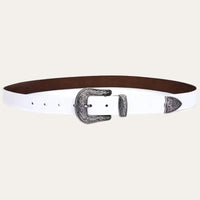 White Western Belt Cowboy