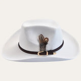 Witte Cowboyhoed met Veer Western Style